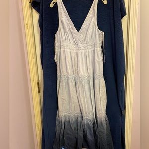 Jones New York: Blue Ombre Maxi Beach Cover Up Dress..gently used..size XL